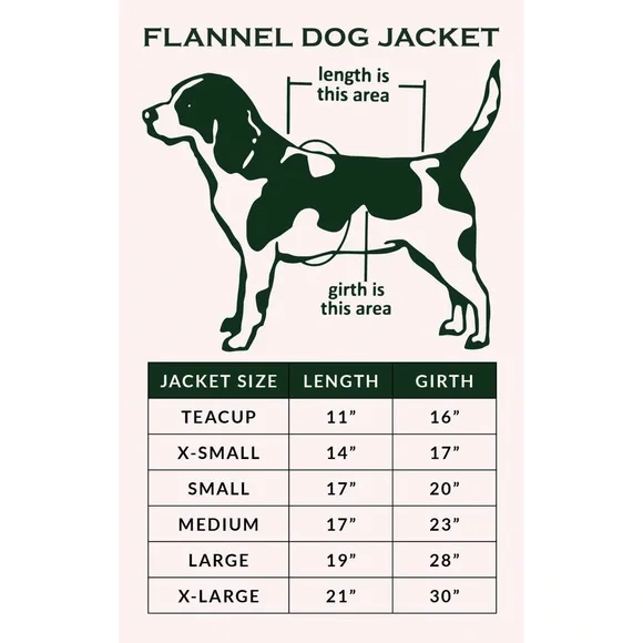 The Vermont Flannel Co Patchwork Dog Jacket Plaid Teacup XXS - Picture 6 of 7